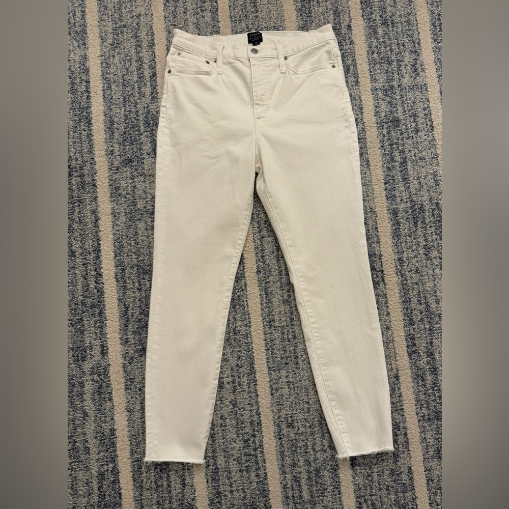 J Crew White Denim Jeans sz 30 EUC